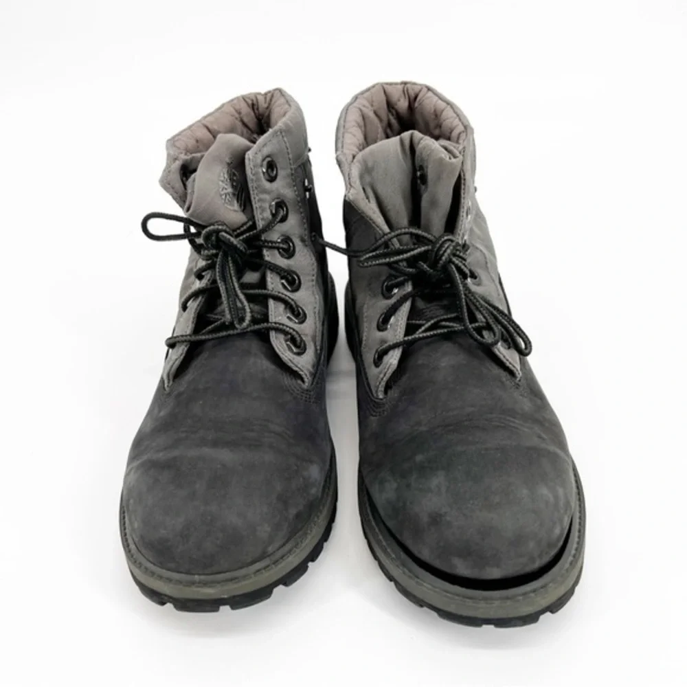 Timberland Roll Top Quilted‎ Gray Boot Size 6
